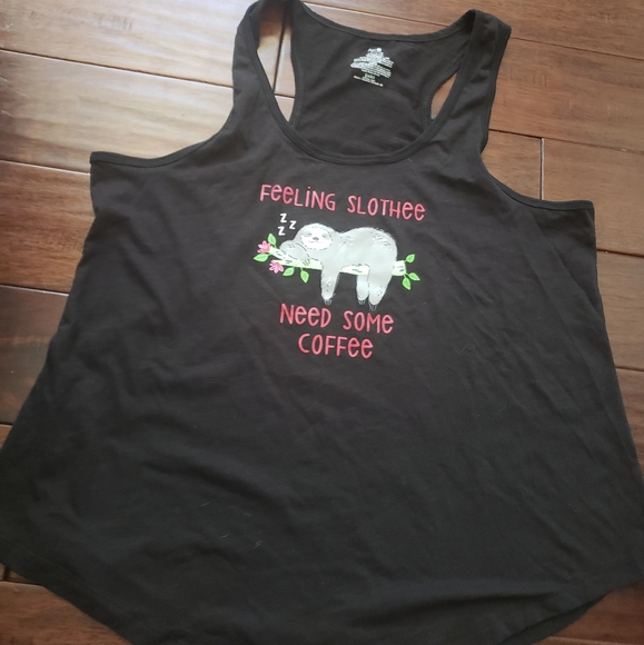 Scent Treasures Tops - Women Black Need Some Coffee Tank